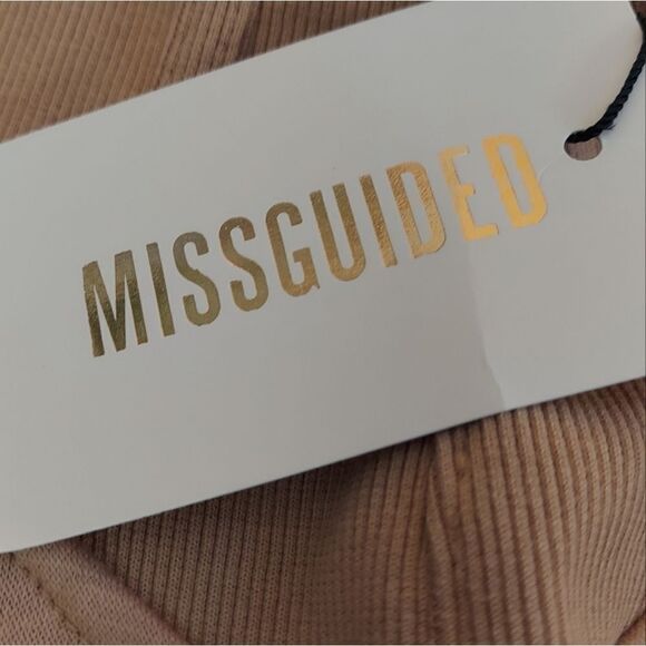 **NWT** Tan Corset Jogger Sofia Richie Missguided sz S/M US 2 - Picture 9 of 9